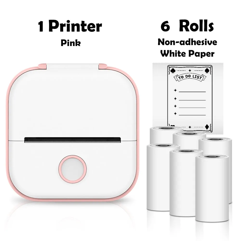 Mini Printer Portable Inkless Thermal Printer
