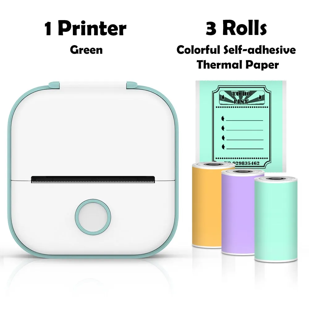 Mini Printer Portable Inkless Thermal Printer