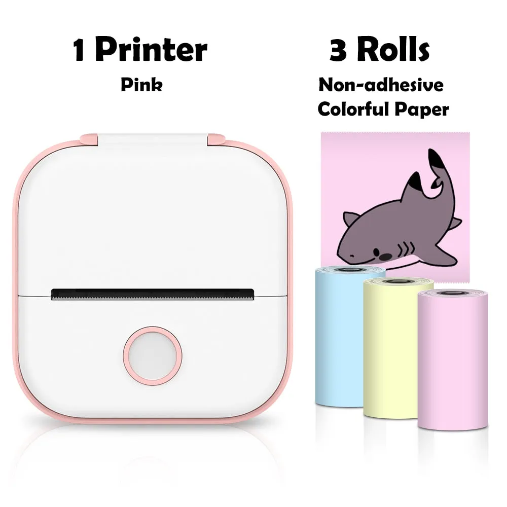 Mini Printer Portable Inkless Thermal Printer