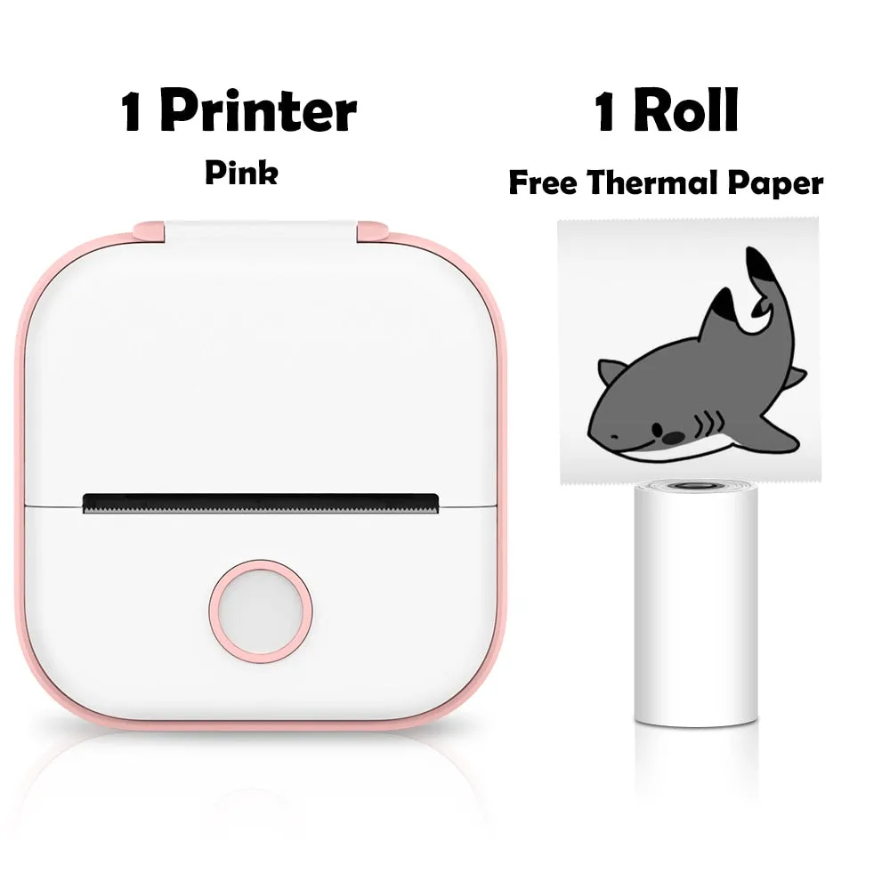 Mini Printer Portable Inkless Thermal Printer