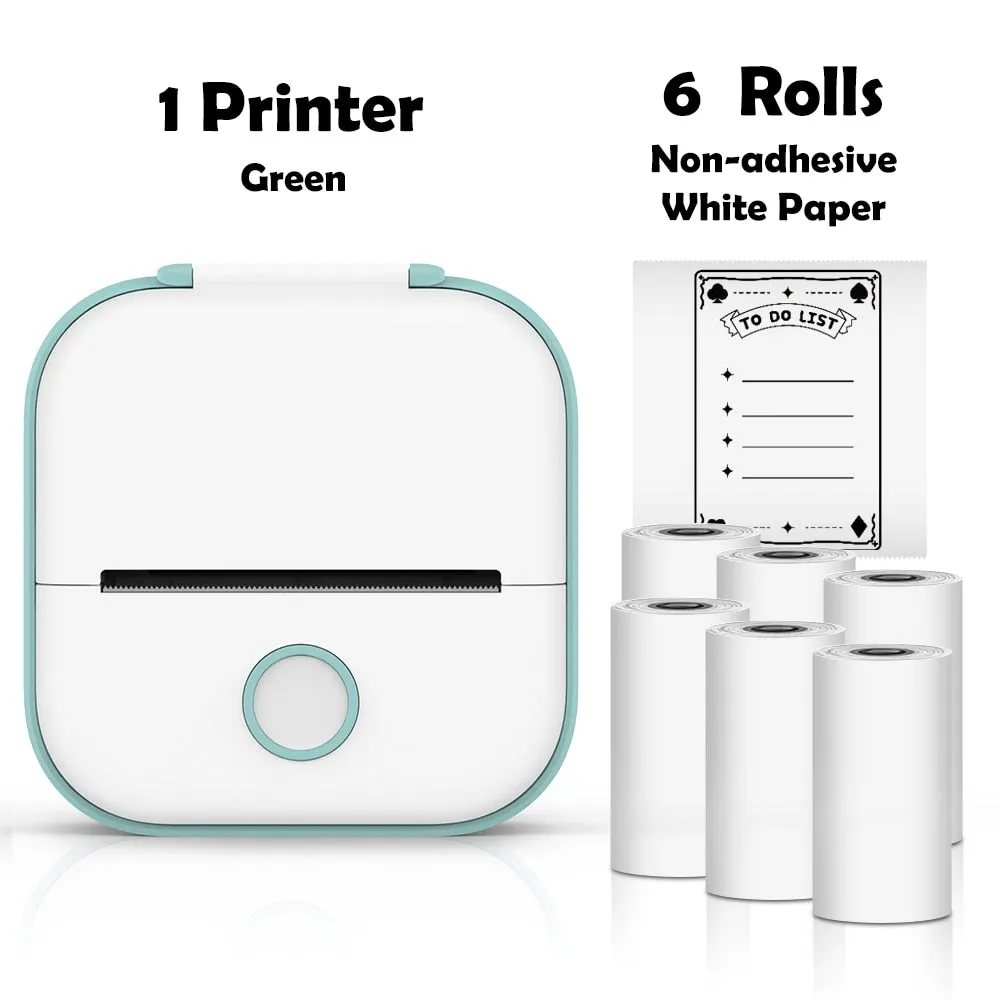 Mini Printer Portable Inkless Thermal Printer