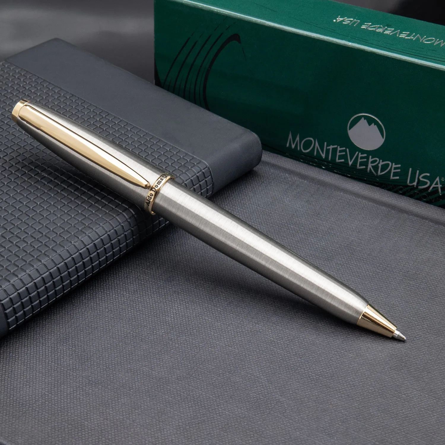 Monteverde Aldo Domani Ball Pen - Brushed Steel GT