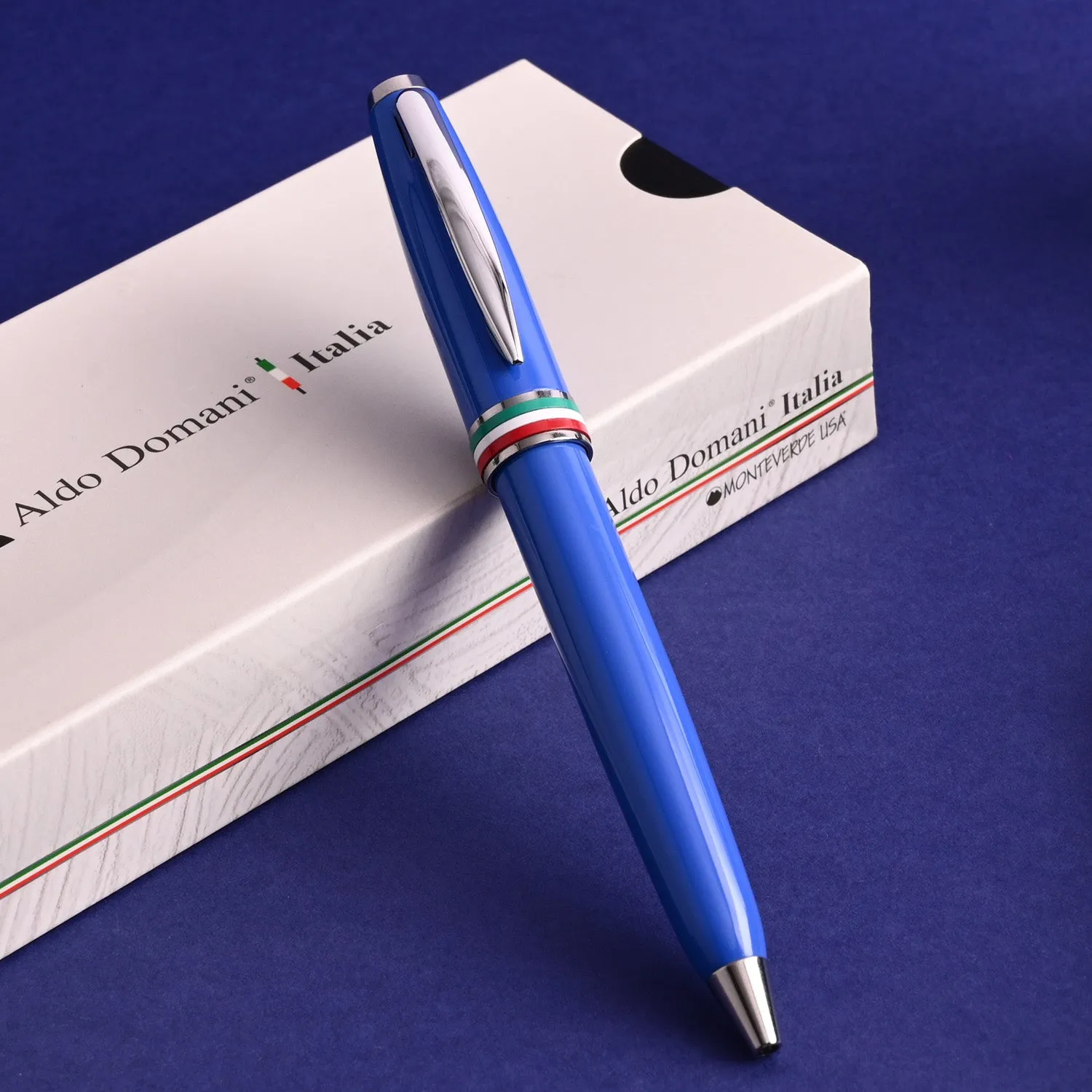 Monteverde Aldo Domani Italia Ball Pen - Exotic Blue CT