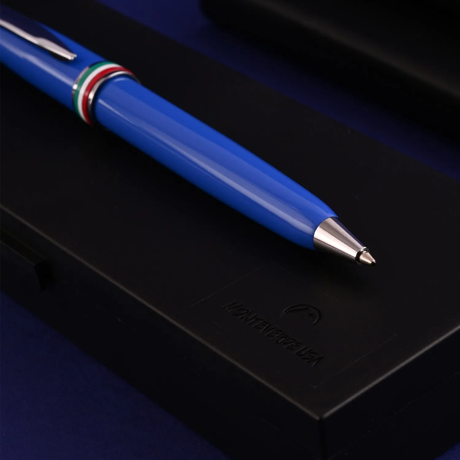Monteverde Aldo Domani Italia Ball Pen - Exotic Blue CT