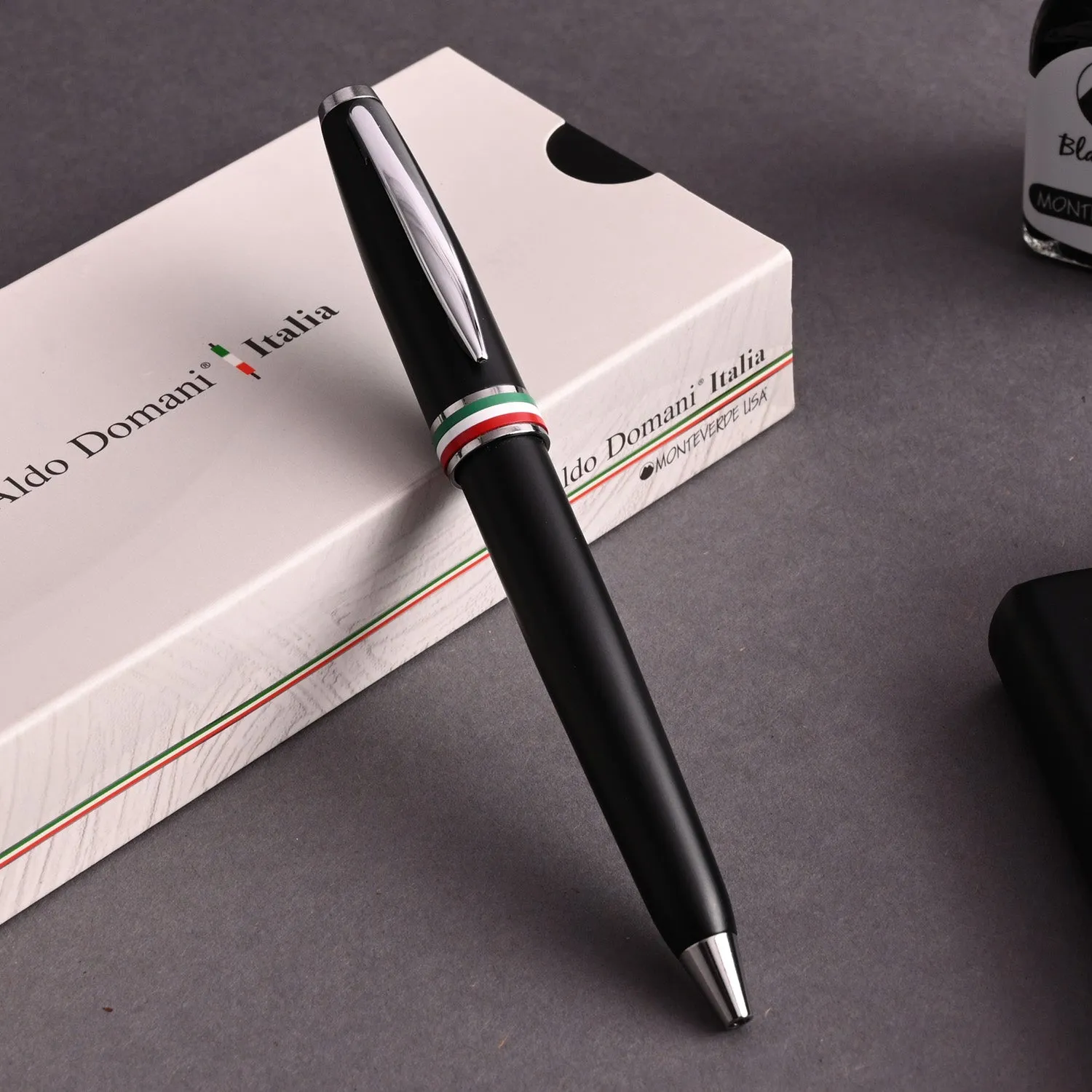 Monteverde Aldo Domani Italia Ball Pen - Matte Black CT
