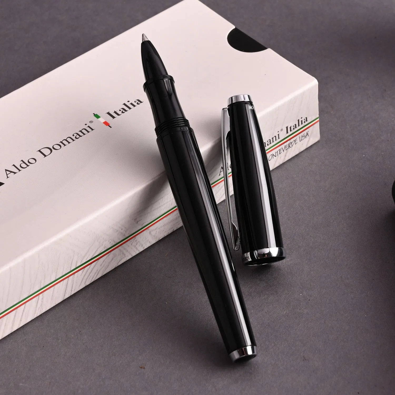 Monteverde Aldo Domani Roller Ball Pen - Black CT