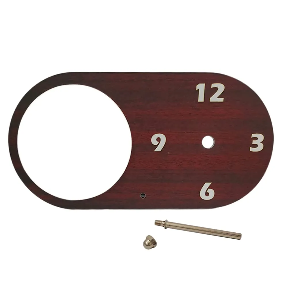 MT Tags - Personalized Round Rectangle Shape Wooden Table Clock with 1 Photo (9 x 4.5 inches)