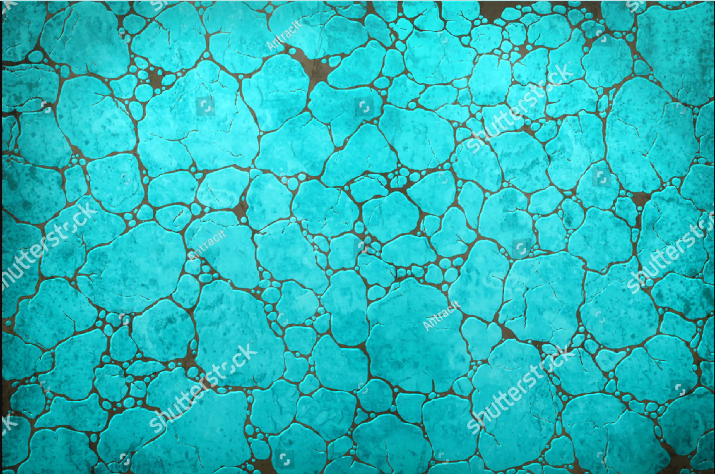 OOPSIE Printed Vinyl with Removable Adhesive Turquoise Stone Rock Pattern 8 x 12