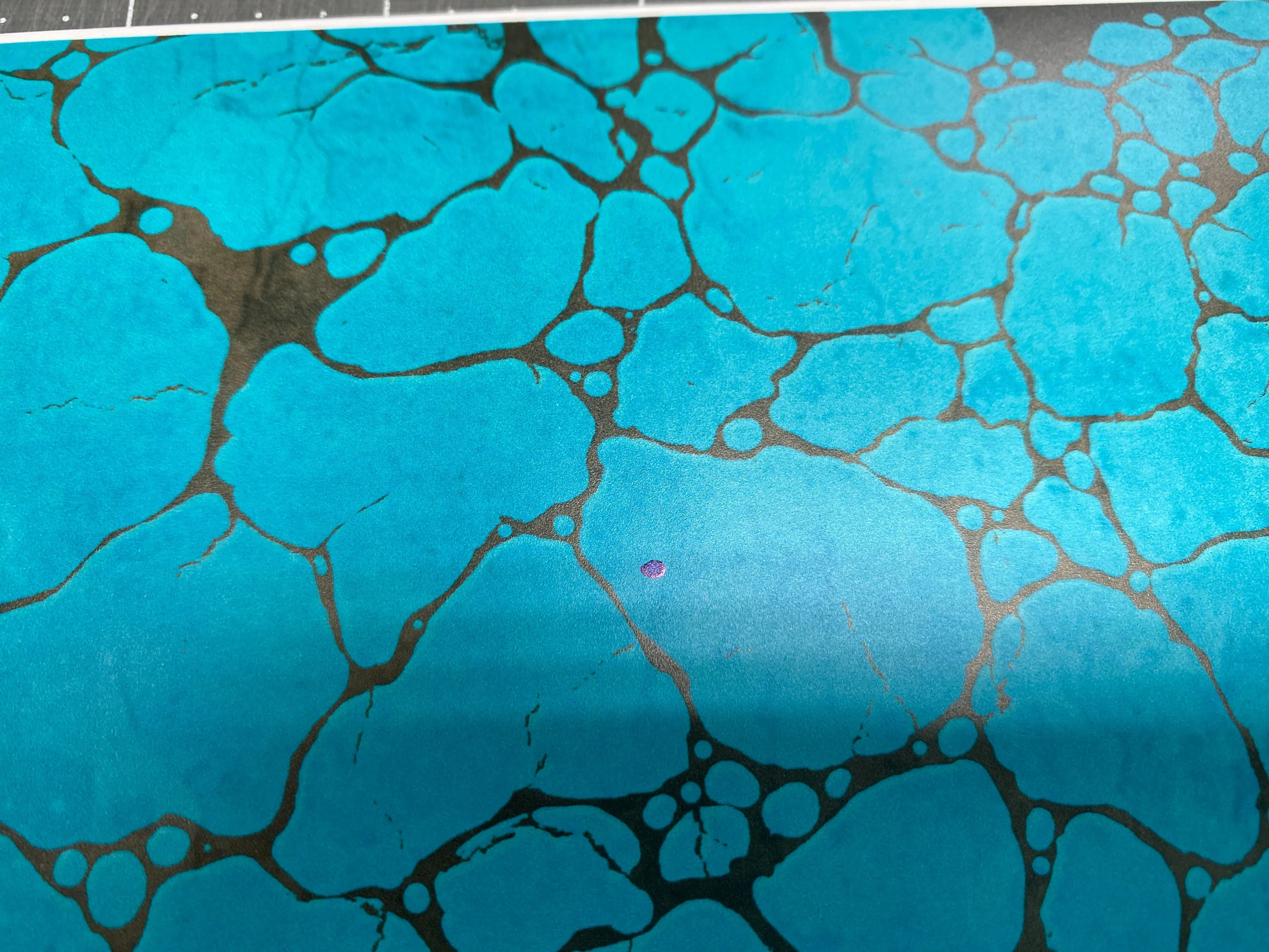 OOPSIE Printed Vinyl with Removable Adhesive Turquoise Stone Rock Pattern 8 x 12