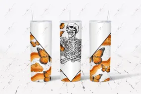 Orange Butterfly Skellie Vsplit- vinyl wrap