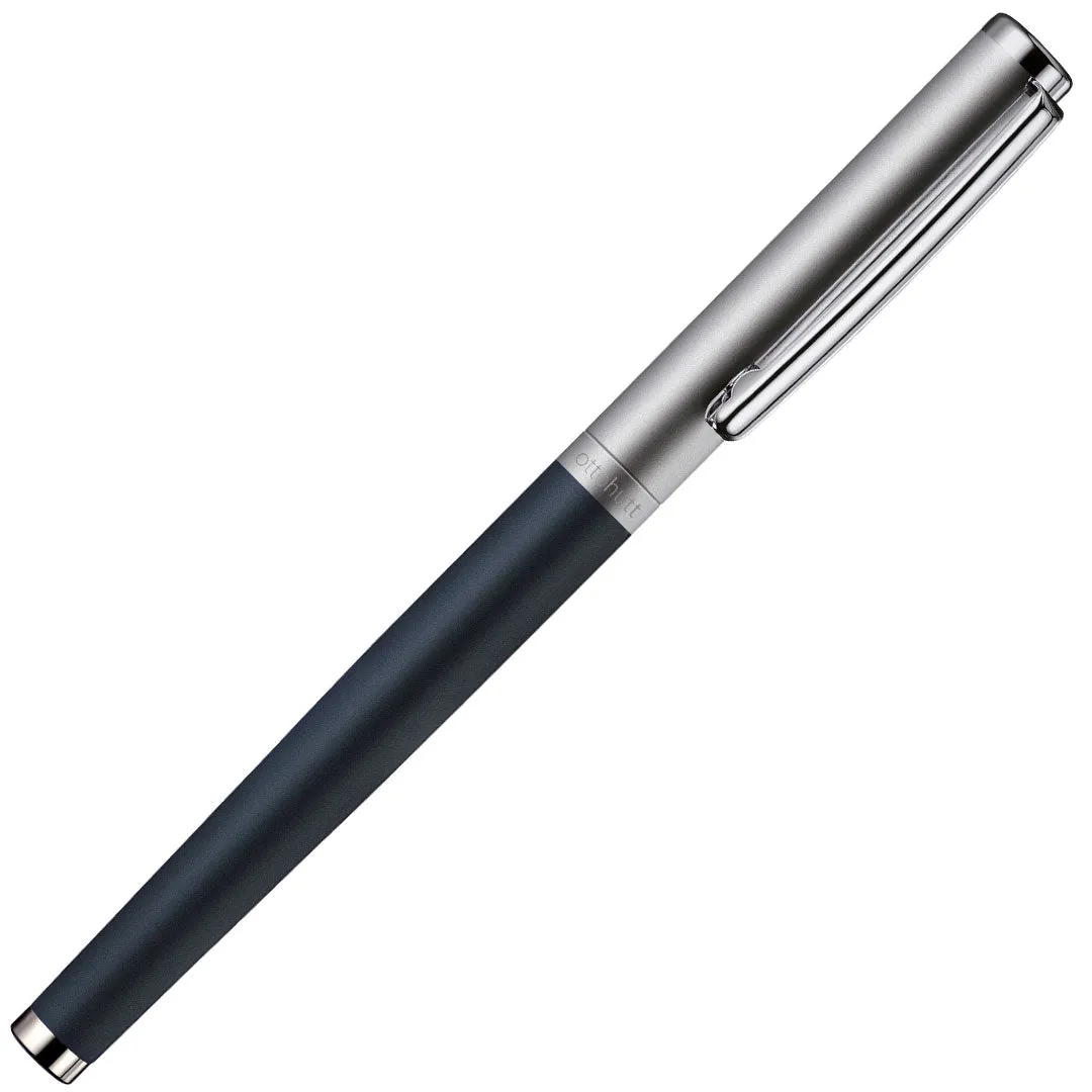 Otto Hutt design01 Fountain Pen Frosted Blue Ruthenium Trim