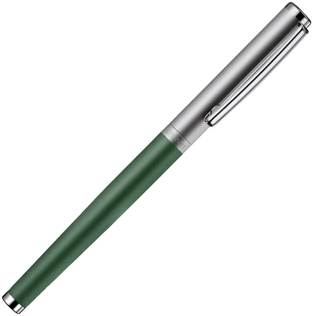Otto Hutt design01 Fountain Pen Frosted Sage Green with Ruthenium Trim