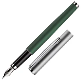 Otto Hutt design01 Fountain Pen Frosted Sage Green with Ruthenium Trim
