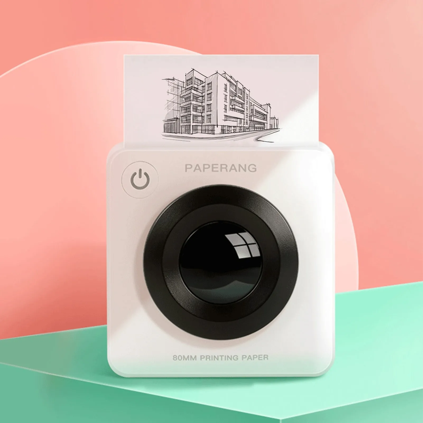 Paperang P3 80mm Pocket Photo Printer HD 300dpi Portable Thermal Printing Wireless Connection Compatible with Android iOS
