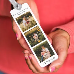 Personalised Anniversary Photo Bookmark