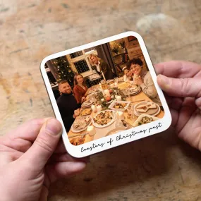 Personalised Christmas Photo Coaster