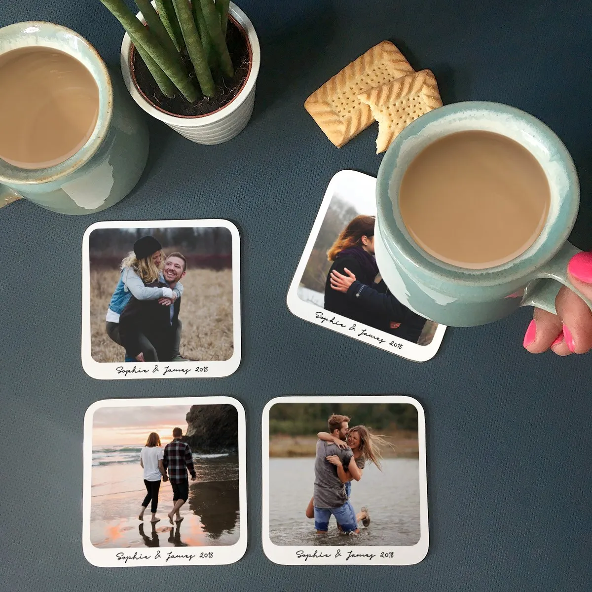 Personalised Christmas Photo Coaster