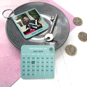 Personalised Graduation Photo Keyring