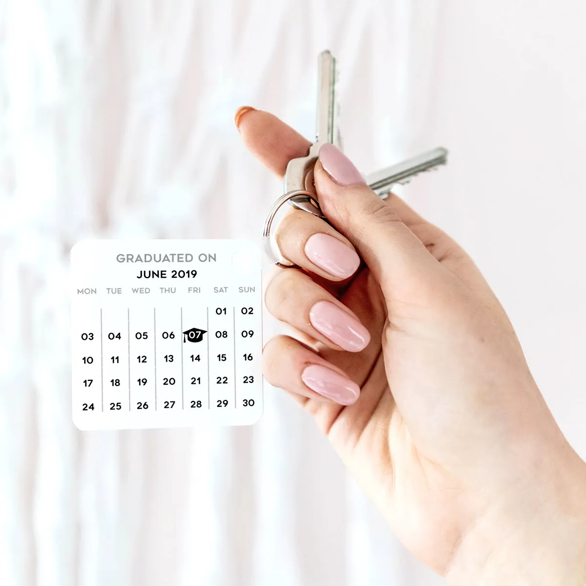 Personalised Graduation Photo Keyring