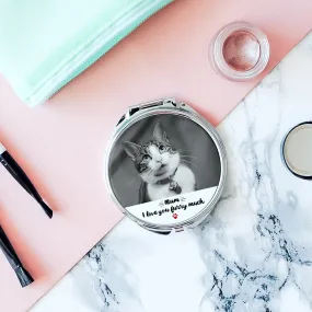 Personalised Pet Photo Pocket Mirror