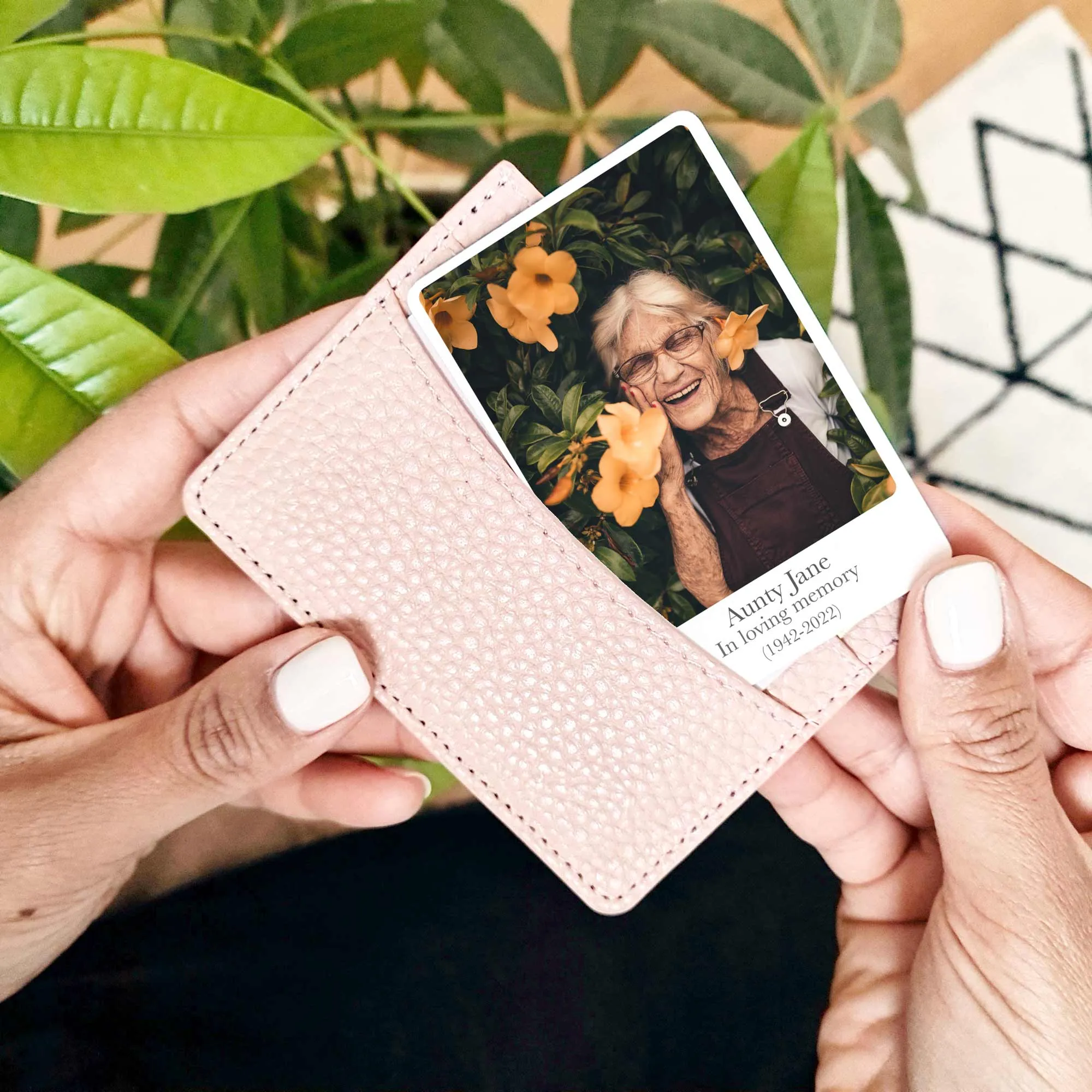 Personalised Photo Memorial Metal Wallet Card