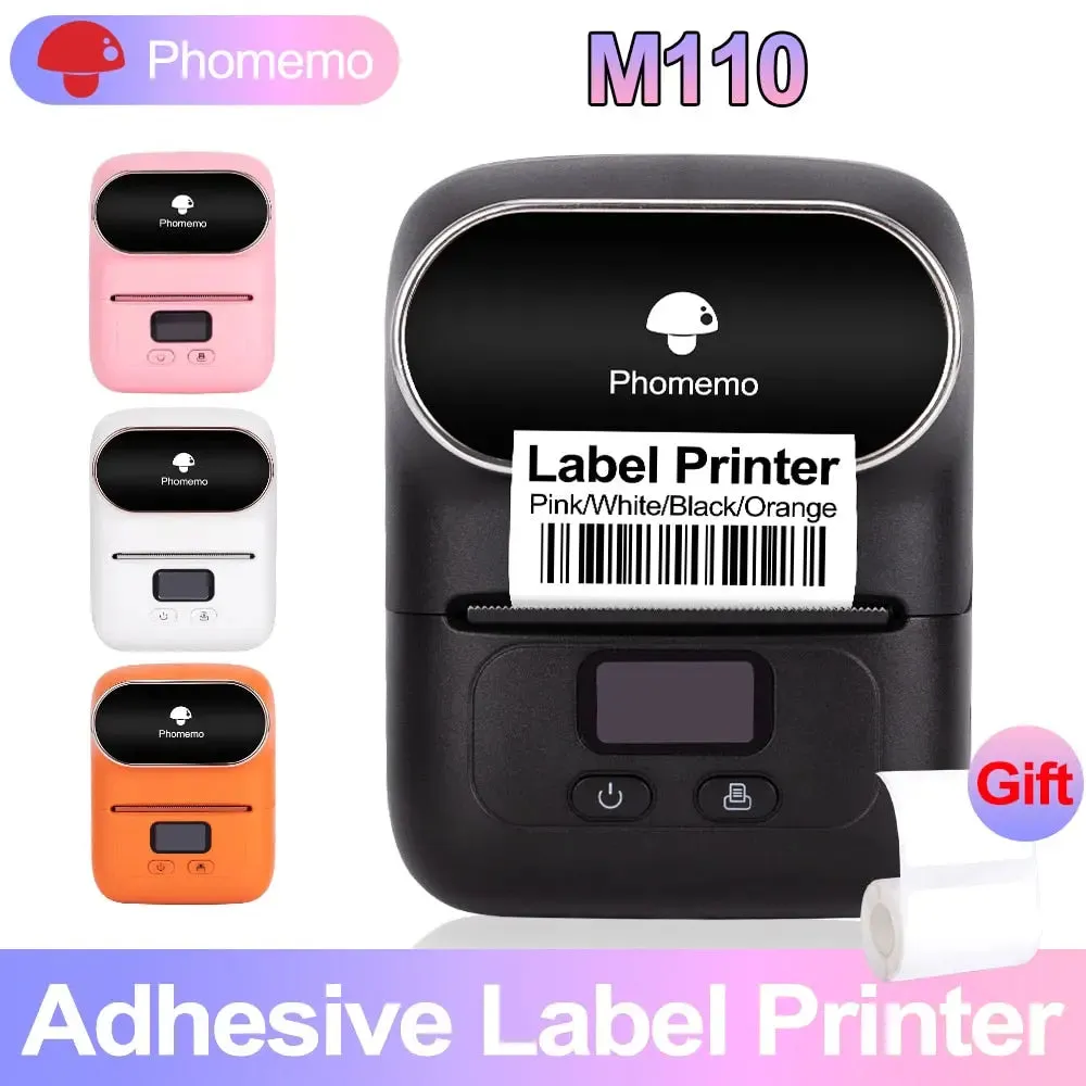 Phomemo M110 Mini Portable Thermal Label Printer Self-Adhesive Label-Label Printer