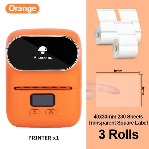 Phomemo M110 Mini Portable Thermal Label Printer Self-Adhesive Label-Label Printer