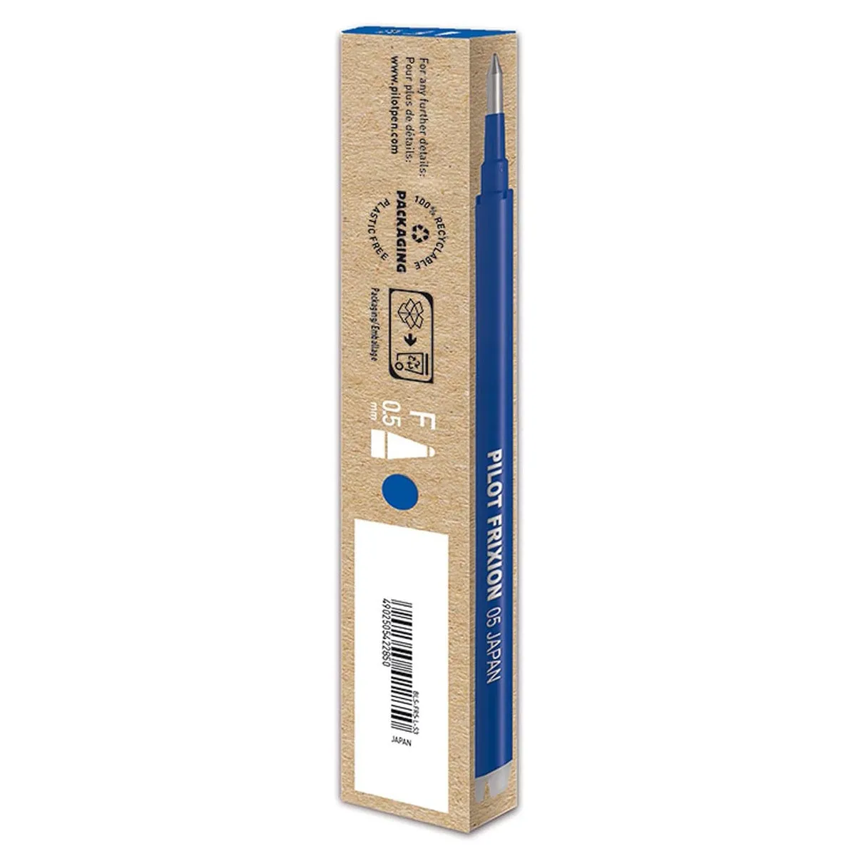 Pilot FriXion Ball & Ball Clicker Erasable F Pen Blue Ink Refills (3 Pack)