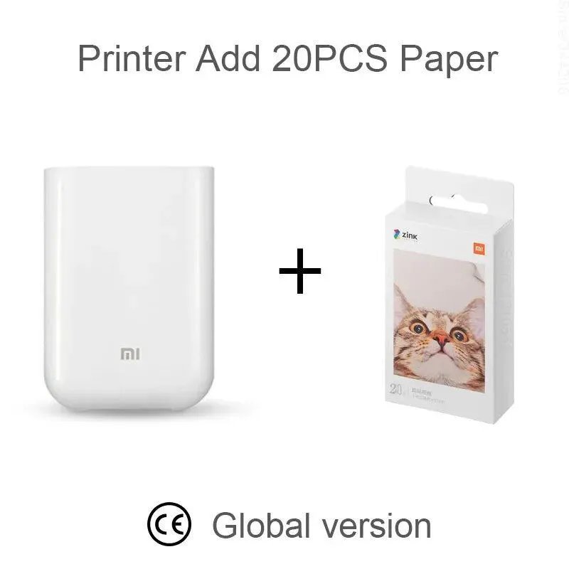 Pocket Photo Printer Inkless Multifunction Bluetooth Portable Printer