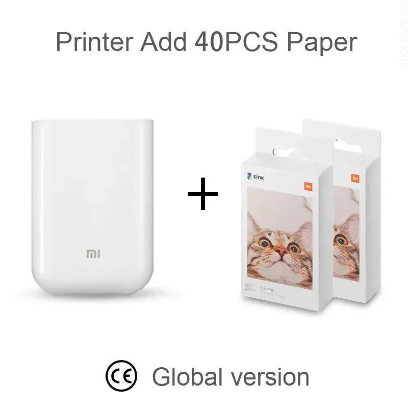 Pocket Photo Printer Inkless Multifunction Bluetooth Portable Printer