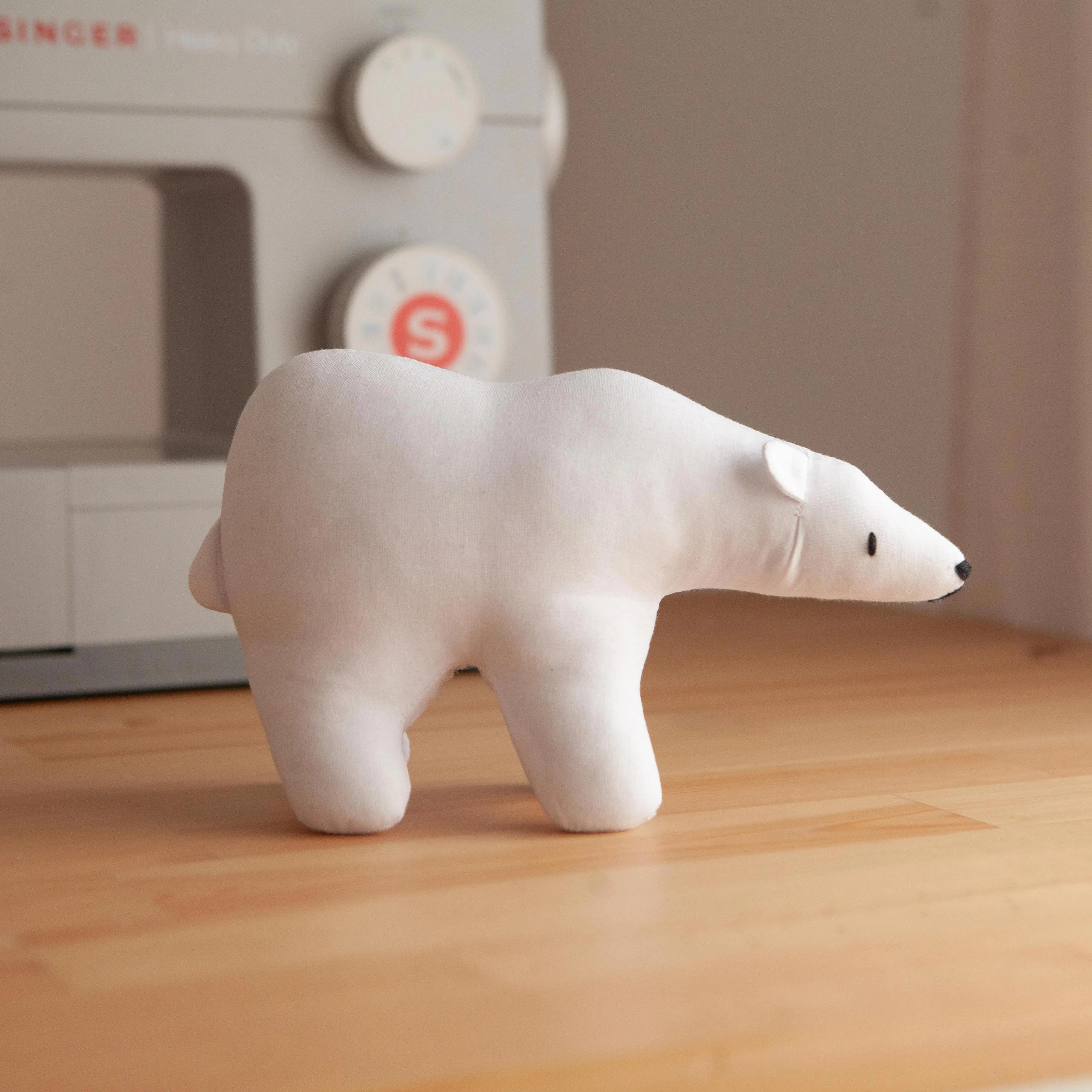 Polar Bear Toy / PDF Pattern and Sewing Tutorial