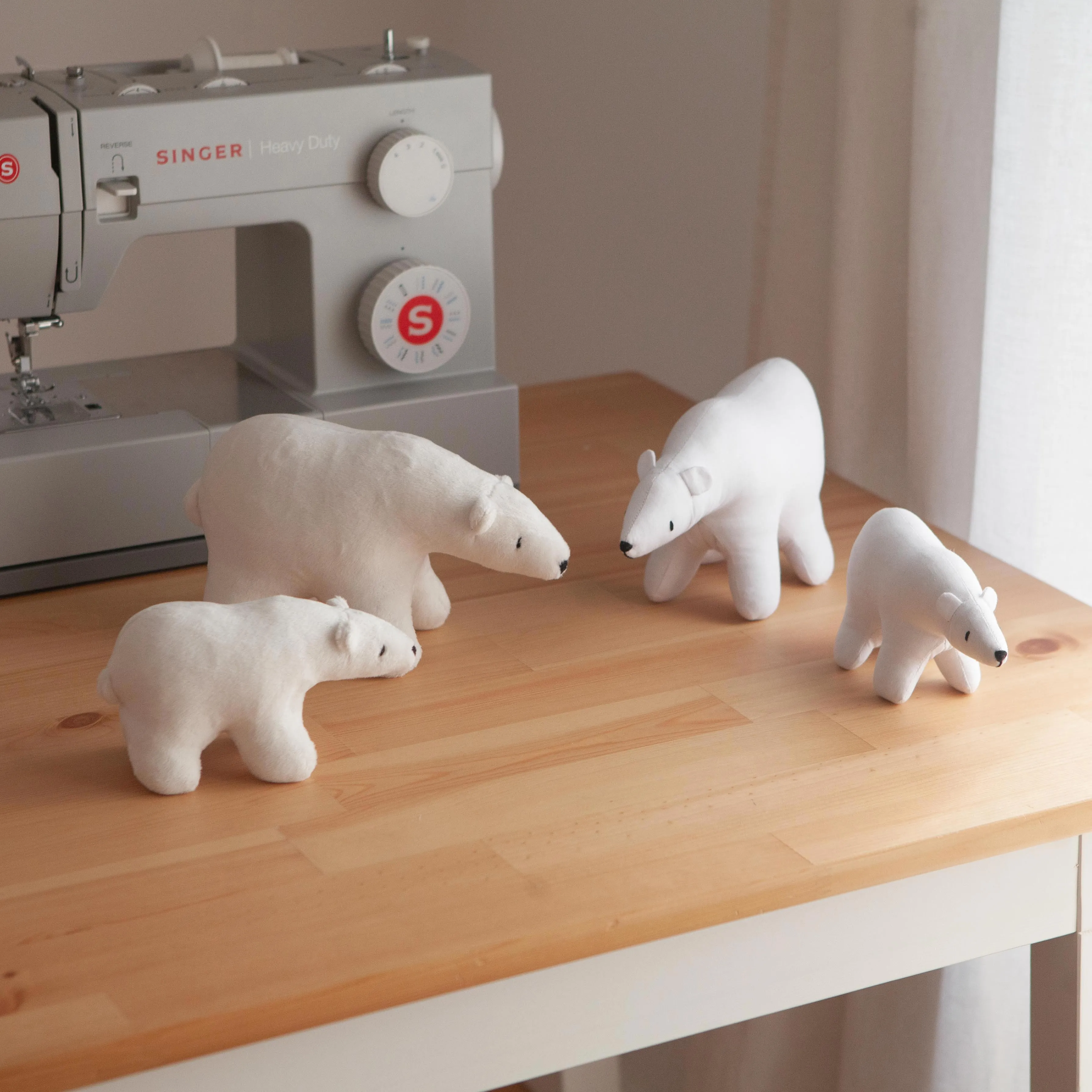 Polar Bear Toy / PDF Pattern and Sewing Tutorial