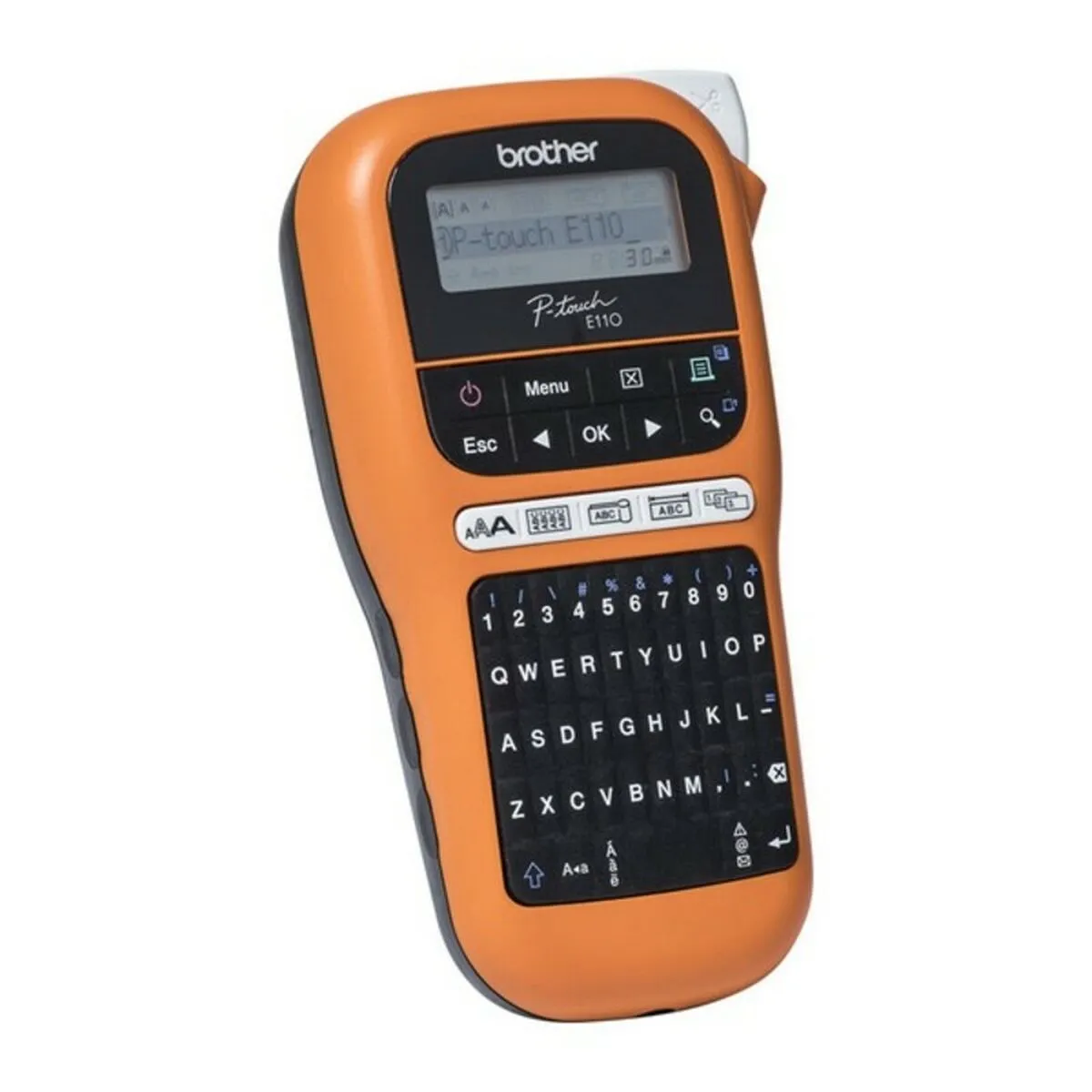 Portable Electric Label Maker Brother PT-E110VP LCD Orange