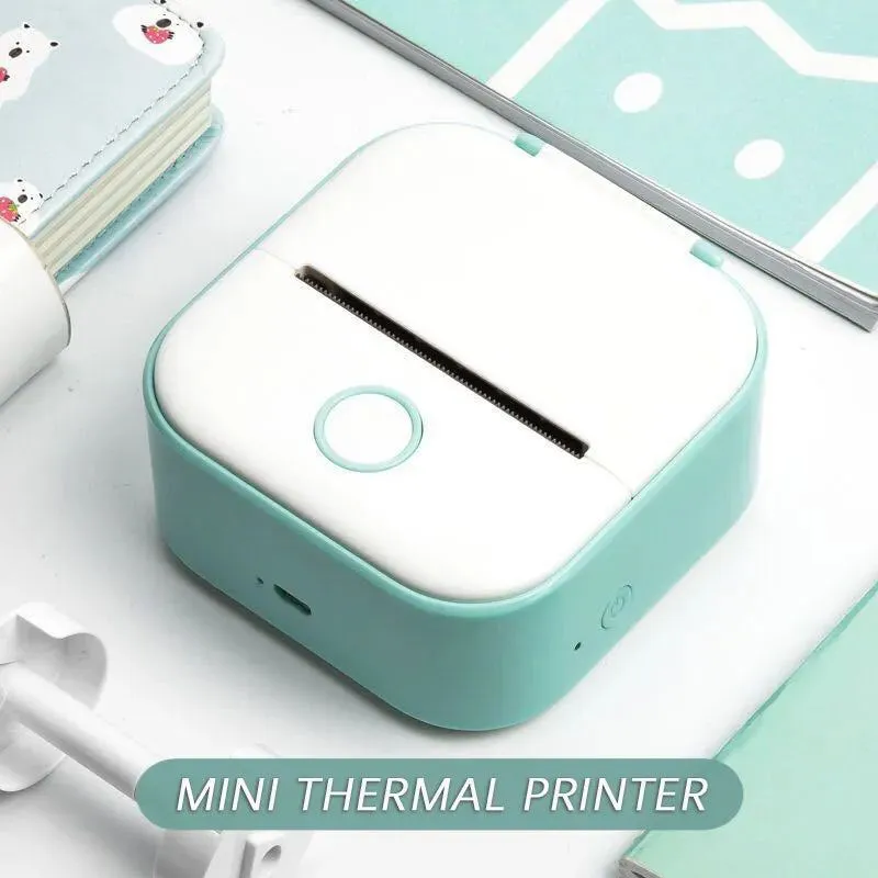 Portable Sticker Printer Mini Thermal Label Printer Bluetooth