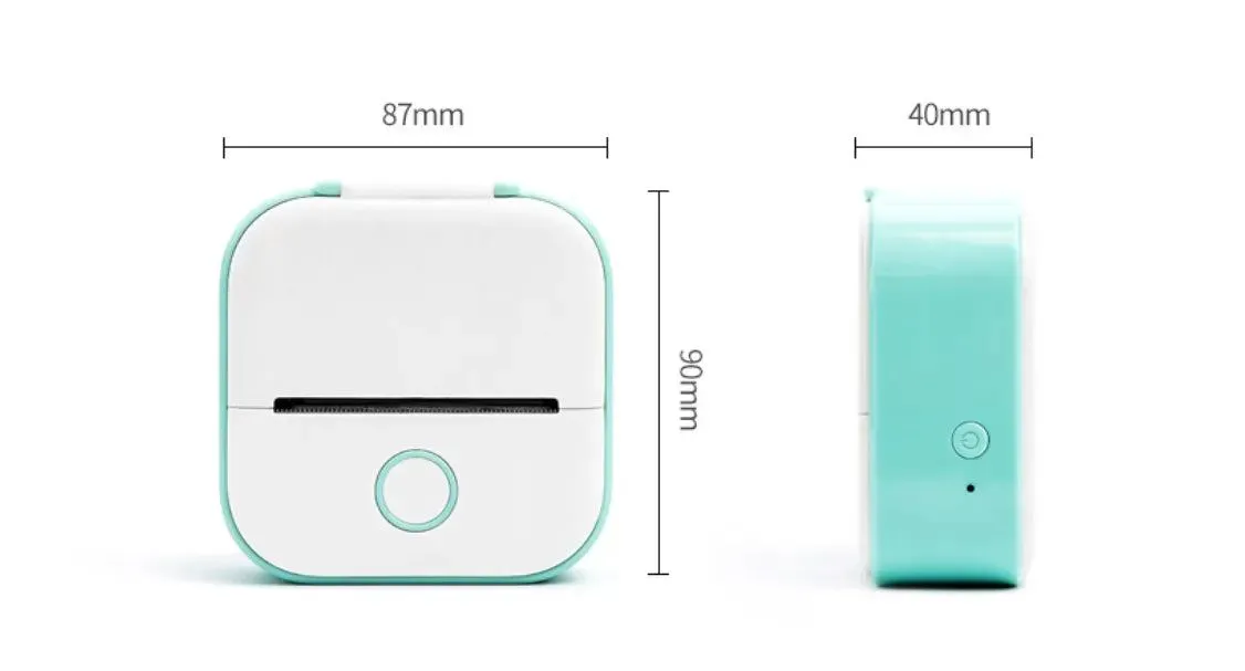 Portable Sticker Printer Mini Thermal Label Printer Bluetooth