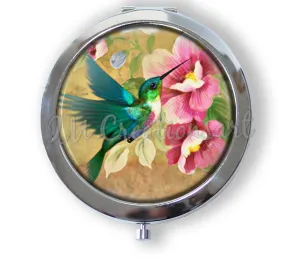 Pretty Green Hummingbird Florals