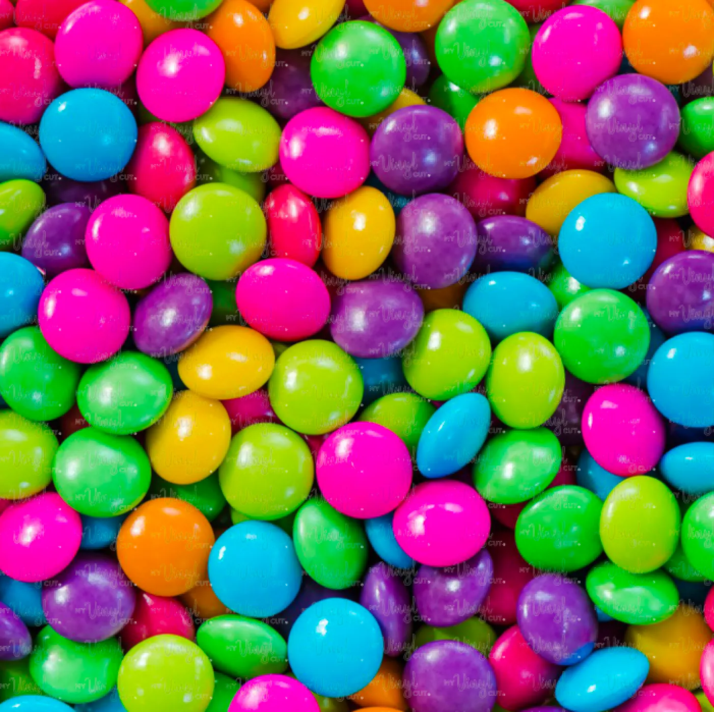 Printed Vinyl & HTV COLORFUL CANDY