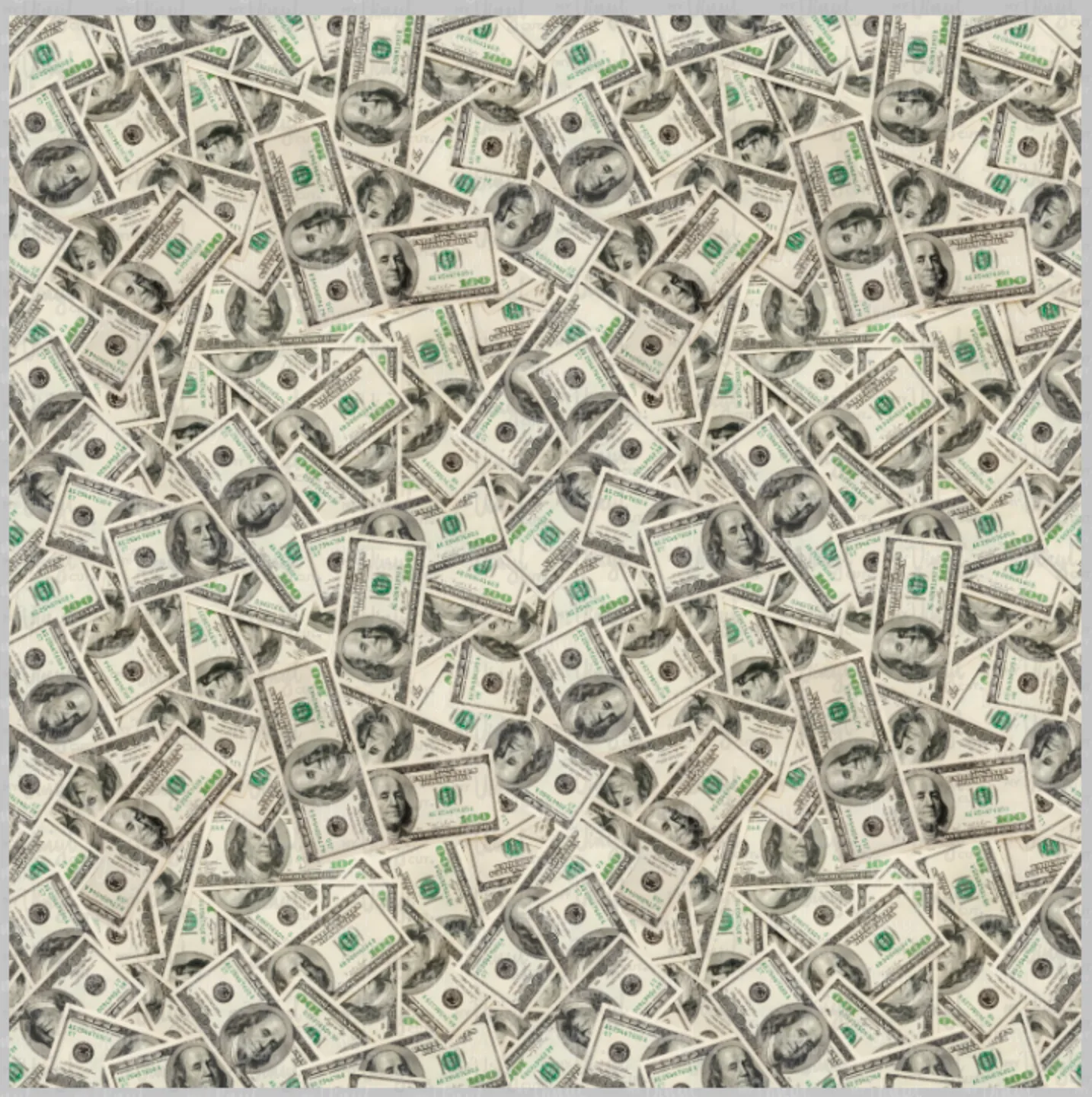 Printed Vinyl & HTV Hundred Dollar Bills Cash Money