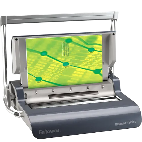Quasar™ Manual Wire Binding Machine Bundle with Starter Kit