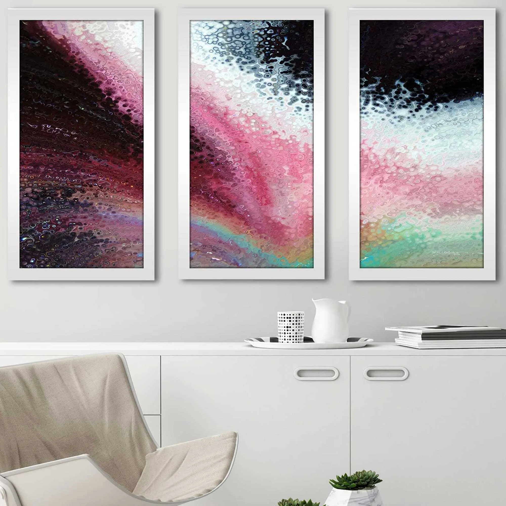 "1 Corinthians 16 14 With Love MAX" 3 Piece Print on Acrylic