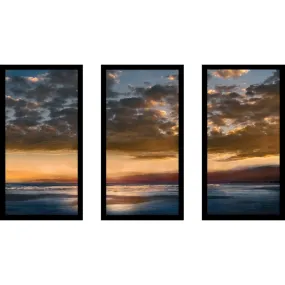 "A Dream Away" by Mike Calascibetta Print on Acrylic Set of 3 - Blue