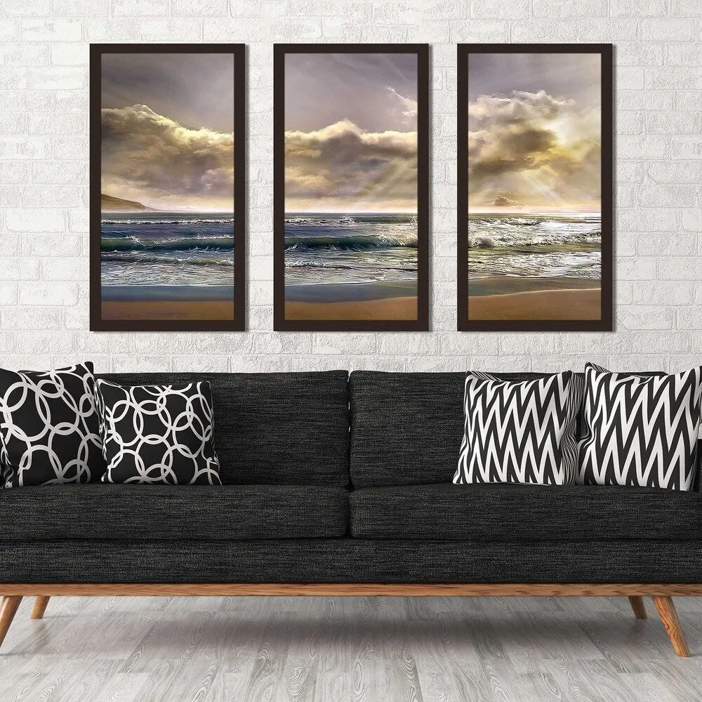 "A New Day" by Mike Calascibetta Print on Acrylic Set of 3 - Blue