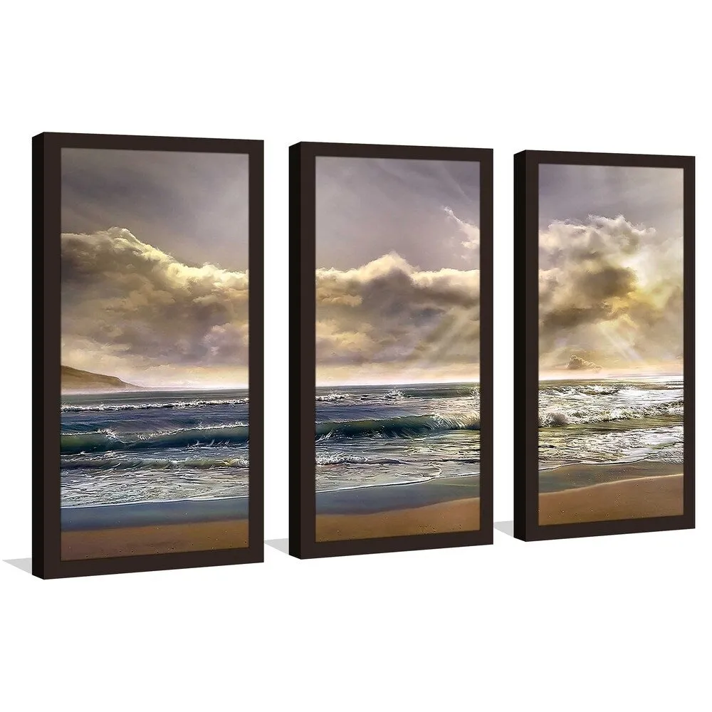 "A New Day" by Mike Calascibetta Print on Acrylic Set of 3 - Blue