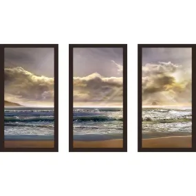 "A New Day" by Mike Calascibetta Print on Acrylic Set of 3 - Blue