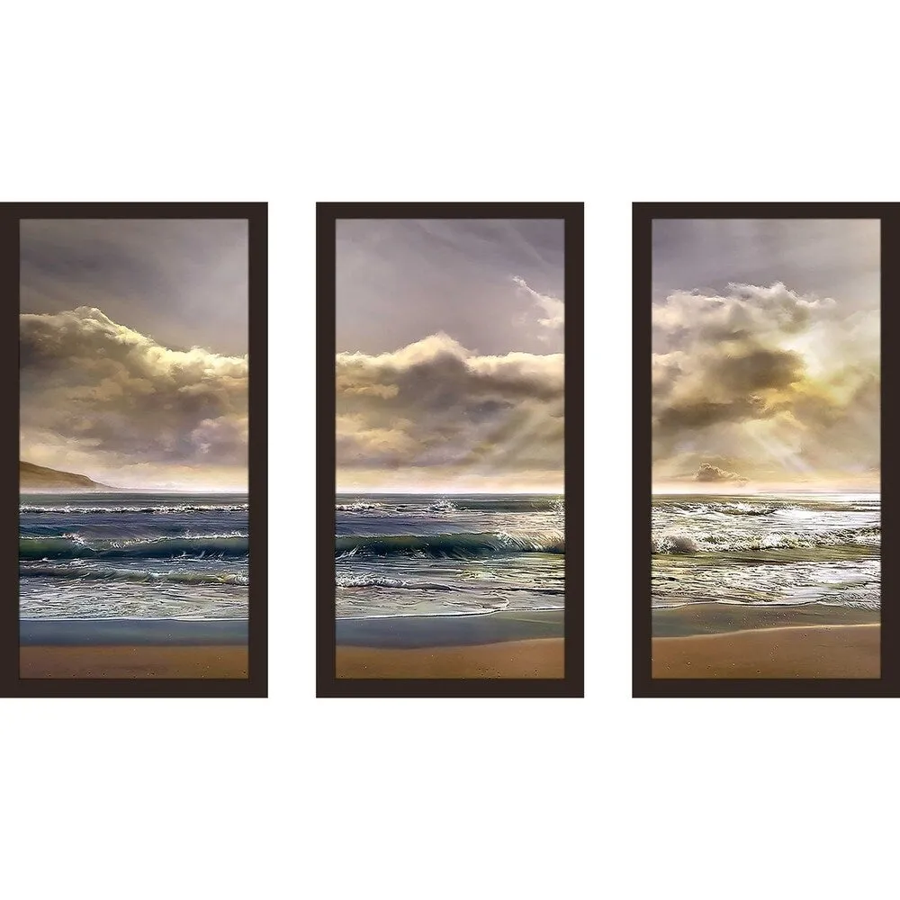 "A New Day" by Mike Calascibetta Print on Acrylic Set of 3 - Blue