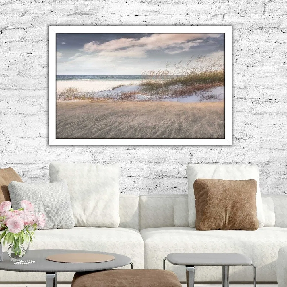 "Amongst The Sea Grass" by Mike Calascibetta Print on Acrylic - Blue