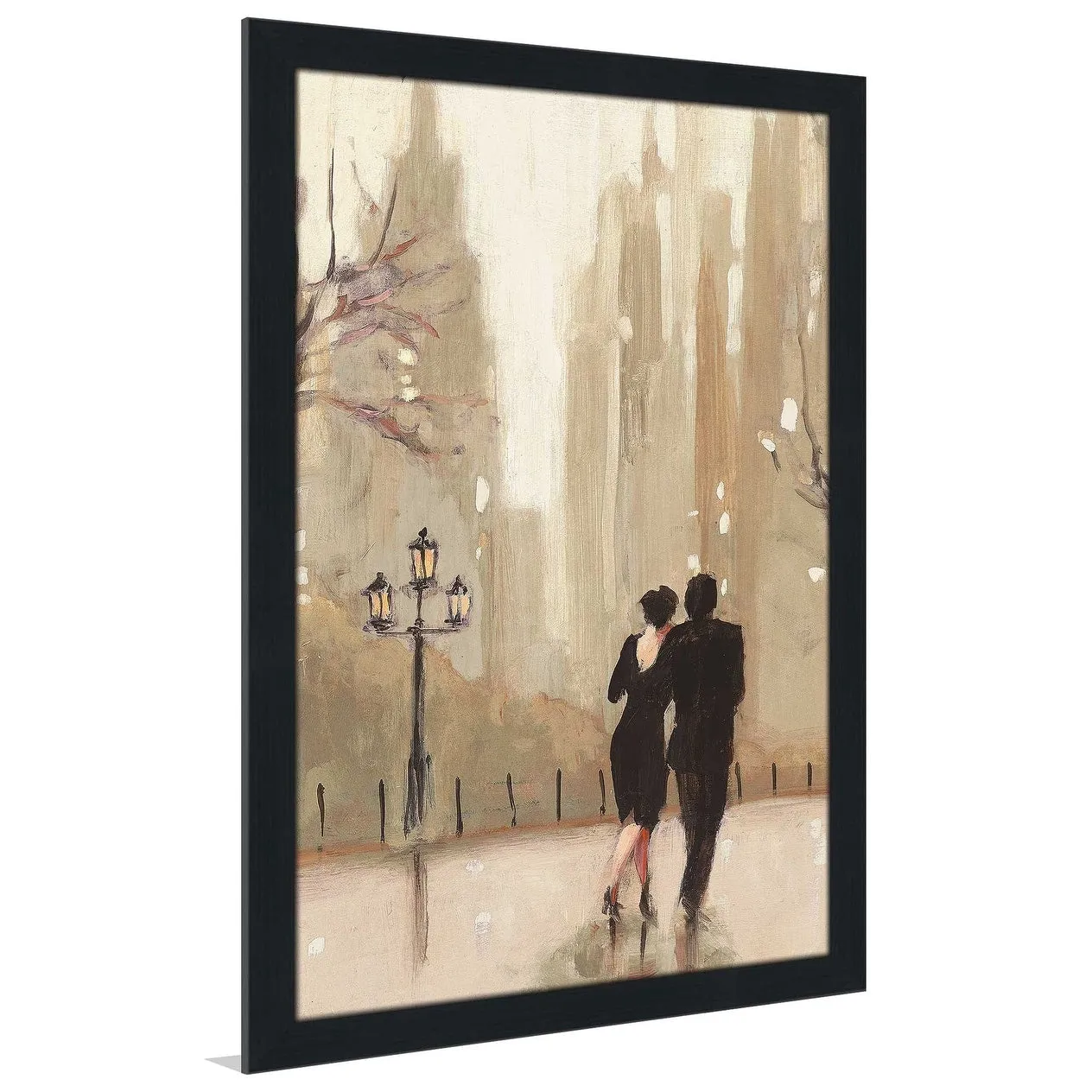 "An Evening Out Neutral II" by Julia Purinton Print on Acrylic - Brown