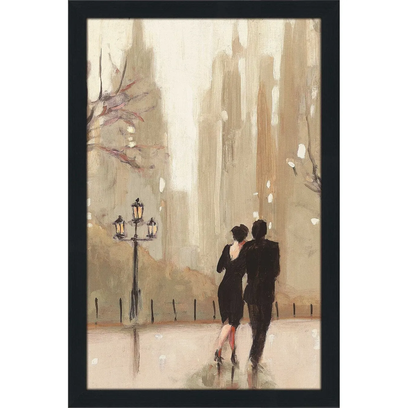 "An Evening Out Neutral II" by Julia Purinton Print on Acrylic - Brown