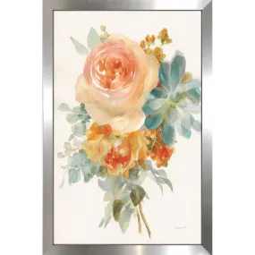 "Autumn Garden Bouquet II" Print on Acrylic - Orange