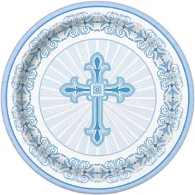 Radiant Cross Blue Plate